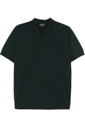 Emporio Armani Playera tipo polo con logo bordado