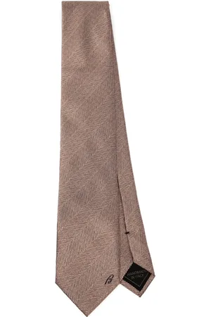 BRIONI Corbata con motivo de rayas