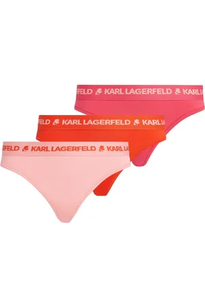Karl Lagerfeld Pack de tres tangas con logo estampado