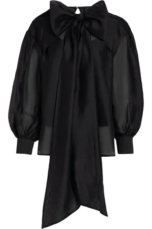 Karl Lagerfeld Blusa oversize con detalle de moño