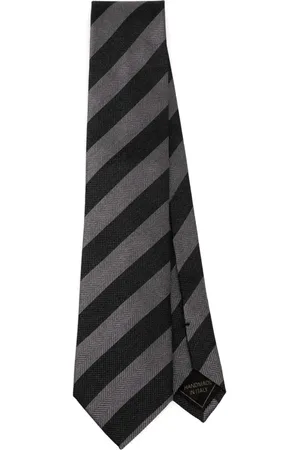 BRIONI Corbata con motivo de rayas