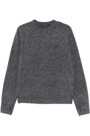 Fred Perry Suéter de bouclé con cuello redondo