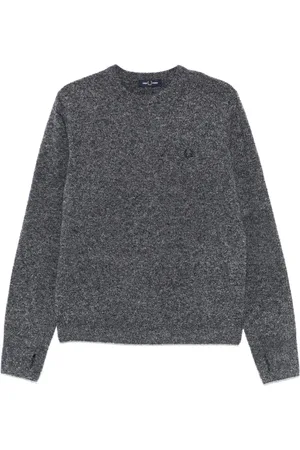 Fred Perry Suéter de bouclé con cuello redondo