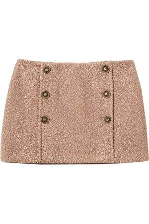 Twin-Set Falda corta con acabado texturizado