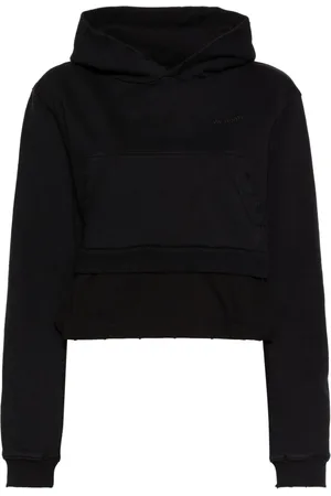 We11 Done Hoodie a capas con detalle de perlas artificiales