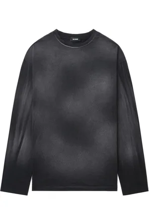 We11 Done Sudadera con efecto desgastado