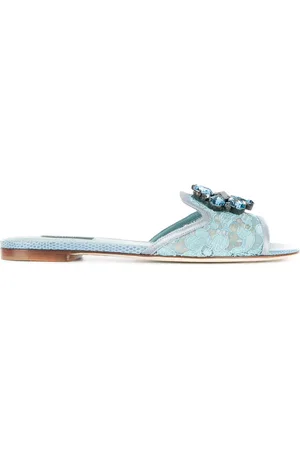 Dolce & Gabbana Flip flops con detalles de cristales