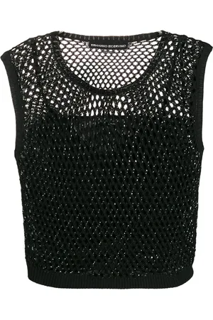 ERMANNO SCERVINO Camiseta con detalles de cristal
