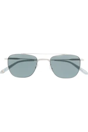 GARRETT LEIGHT Lentes de sol con armazón cuadrada estilo piloto