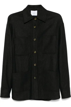 LE SULLY STUDIO Sobrecamisa con estampado de rayas diplomáticas