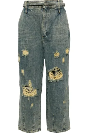 Musium Div. Jeans con efecto envejecido