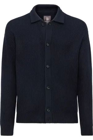 Boggi Milano Cárdigan con cuello camisero
