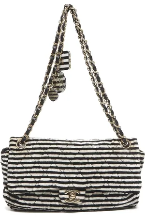CHANEL Bolsa de hombro con motivo de rayas 2006