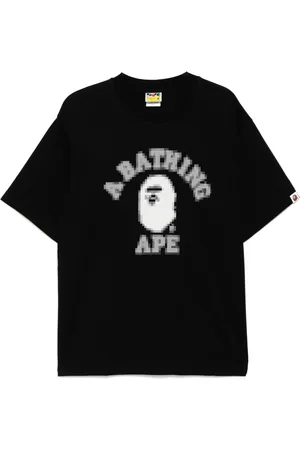 A Bathing Ape Playera con estampado del logo