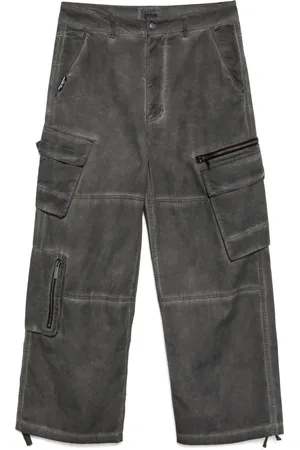 Izzue Pantalones cargo con diseño ancho