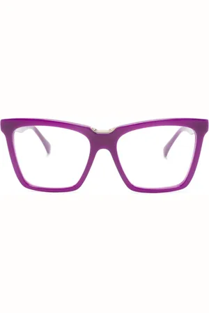 Max Mara Lentes con armazón cuadrada y logo grabado