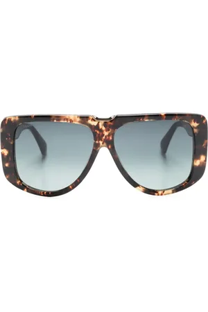 Max Mara Lentes de sol con armazón rectangular