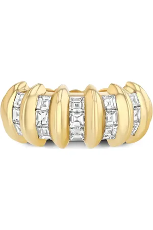 Lizzie Mandler Anillo en oro amarillo de 18kt con diamantes
