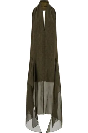 Salvatore Ferragamo Vestido con monograma estampado