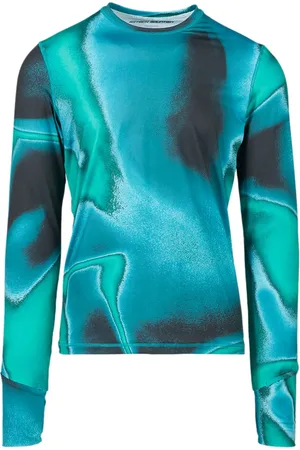 Aztech Playera con motivo abstracto