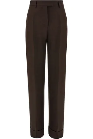 Salvatore Ferragamo Pantalones de vestir con dobladillo vuelto