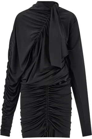 Salvatore Ferragamo Vestido corto con detalle fruncido