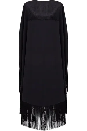 Maison Margiela Vestido midi con detalle de flecos