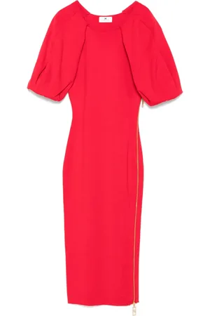 Elisabetta Franchi Vestido midi con detalle de cierre