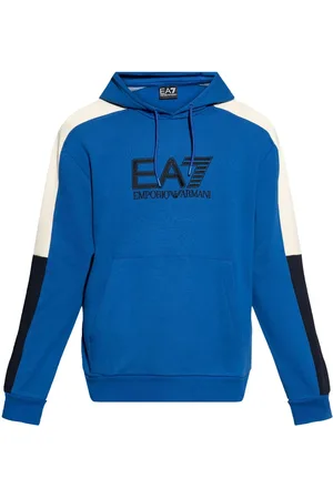 EA7 Hoodie con logo bordado