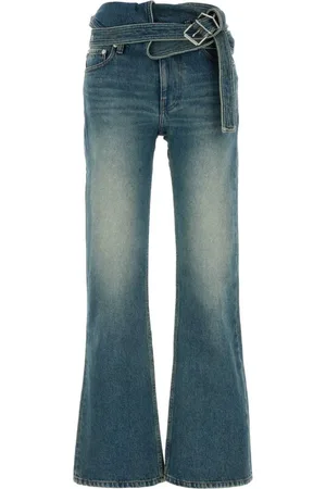 Y / PROJECT Jeans cruzados con cinturón