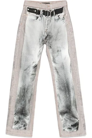 Y / PROJECT Jeans con estampado trompe l