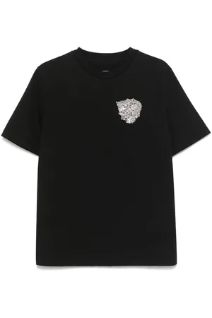 Jil Sander Playera con aplique de hoja