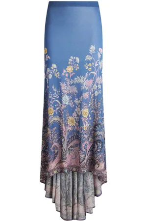 Etro Falda larga con estampado floral