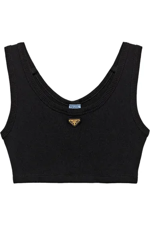 Prada Camiseta con logo triangular