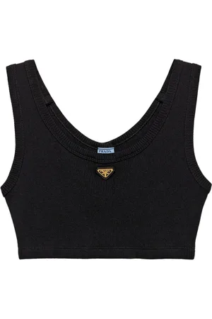 Prada Camiseta con logo triangular