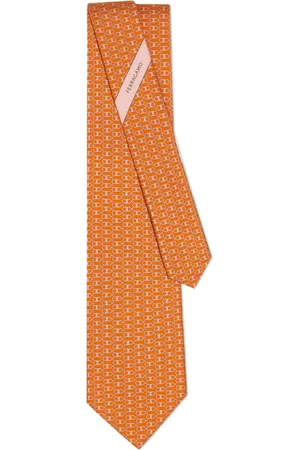 Salvatore Ferragamo Corbata de seda Gancini
