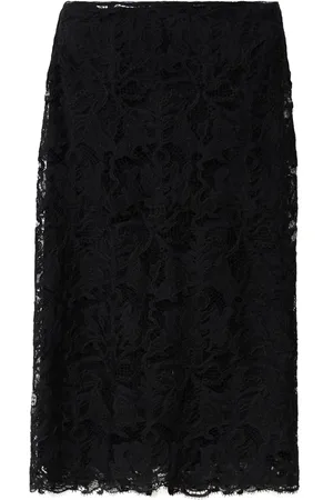 Fabiana Filippi Falda de macramé con encaje