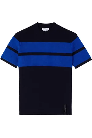 SUNNEI Playera manga corta con rayas estampadas