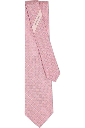 Salvatore Ferragamo Corbata de seda Square Gancini