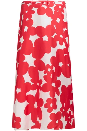 Marni Falda midi con estampado floral