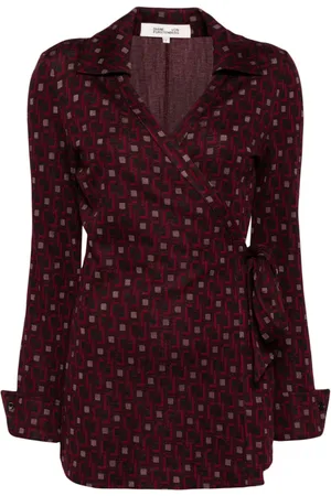 Diane von Furstenberg Camisa con estampado geométrico