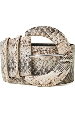 Twin-Set Cinturón con estampado de piel de serpiente