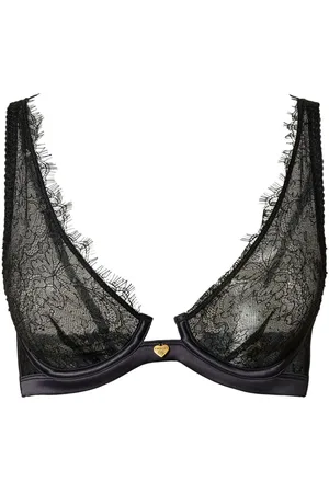 Twin-Set Bralette con paneles de encaje