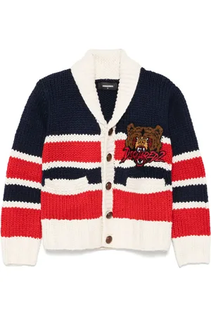 Dsquared2 Cárdigan tejido a rayas