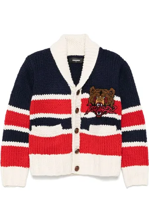 Dsquared2 Cárdigan tejido a rayas