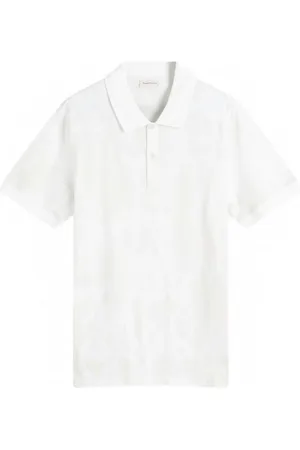 Alexander McQueen Playera tipo polo Graffiti