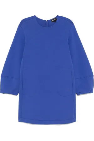 Emporio Armani Vestido corto con logo en relieve