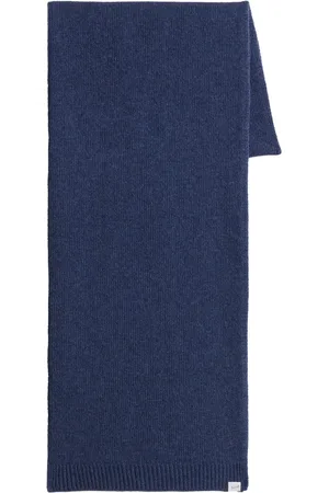 Woolrich Bufanda tejida con etiqueta del logo mini