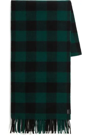 Woolrich Mascada con bordes deshilachados y motivo de cuadros