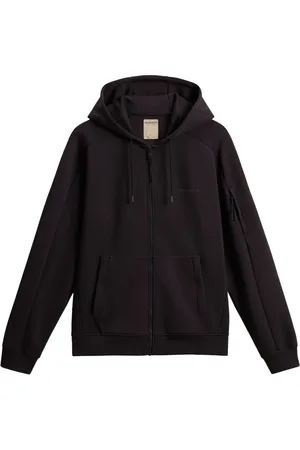 Woolrich Hoodie con cierre y logo estampado